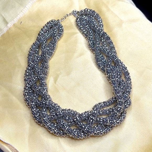 Beautiful Silver Twisted Necklace - Picture 2 of 4